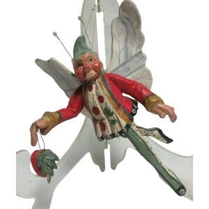 VTG House Of Hatten Kitchen Strawberry Elf Fairy 9" Strawberry Cupboard Keeper